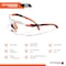 Defender Safety VS3, Safety Glasses, Clear Lens, Blue Frame, 1 PR OF-VS3-03 - alternate 3